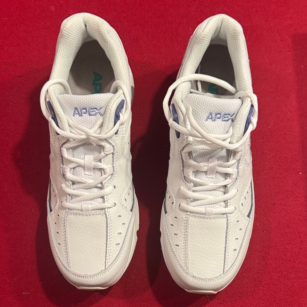 Women’s Apex White and Blue Athletic Shoes